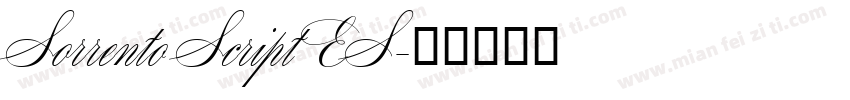 Sorrento Script ES字体转换